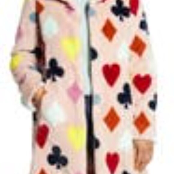 Halogen x Atlantic-Pacific Print Faux Fur Coat - Picture 10 of 12